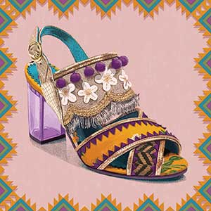 Irregular Choice Shoes- Aztec Queen.
